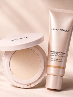 NIB Laura Mercier Bundle Translucent Ultra Blur Powder + 3w1 Tinted Moisturizer